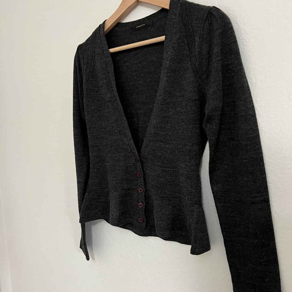 Leshpo black mermaid style cardigan